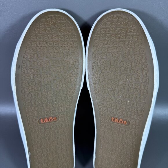 Taos EZ Soul Shoes Women Size 8.5 White Canvas Slip On Mules Curves Pods Footbed - Picture 8 of 12